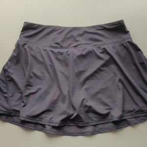 gray tennis skort